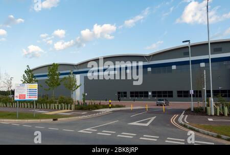 Entrepôt de la chaîne d'approvisionnement NHS à Bury St Edmunds, Suffolk, Royaume-Uni. Une vue aérienne de cet entrepôt se trouve dans les images 2AYYGR9 et 2AYYGR3 Banque D'Images