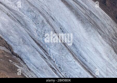 Gros plan sur la glace de glacier, Canada Banque D'Images
