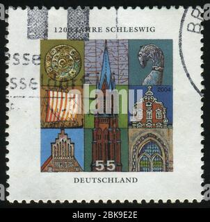 ALLEMAGNE - VERS 2004: Cachet imprimé par l'Allemagne, montre la section de la section de la section de la section de la section de la section de la section de la section Banque D'Images