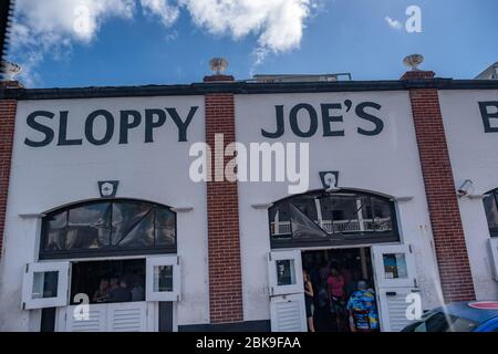 Key West, Floride, États-Unis-7 novembre 2019:Slappy Joe's, cuisine excellente, boisson et musique live. Banque D'Images