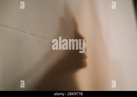 personne n'y entend quand elle hurle Banque D'Images