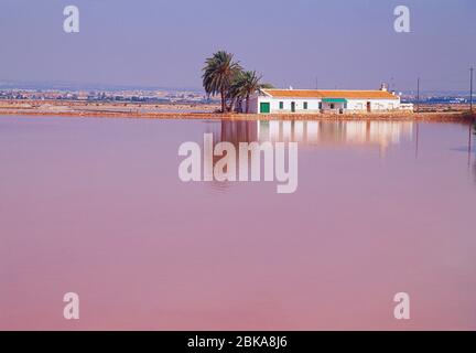 Salt works. San Pedro del Pinatar, Murcia, Espagne. Banque D'Images