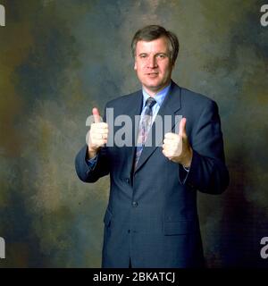 Horst Lorenz Seehofer (né le 4 juillet 1949 à Ingolstadt) est un homme politique allemand/bavarois (CSU). Il a été président de la CSU de 2008 à 2019. Banque D'Images