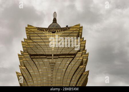 Macao (RAS de Macao) / Chine - 26 juillet 2015 : Grand Lisboa, célèbre hôtel et casino de se, Macao, Chine Banque D'Images