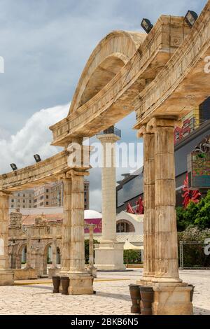 Macao (RAS de Macao) / Chine - 26 juillet 2015 : réplique de l'amphithéâtre romain Colosseum, lieu de divertissement pour les concerts et autres représentations à Maca Banque D'Images