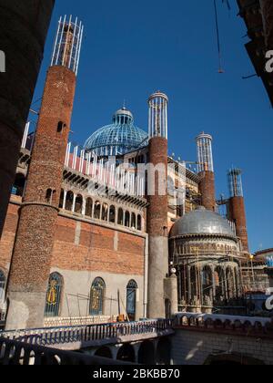 Cathédrale de Justo Gallego faite à la main pendant des décennies par Justo Gallego Martínez à Mejorada del Campo, Madrid, Espagne, Europe Banque D'Images