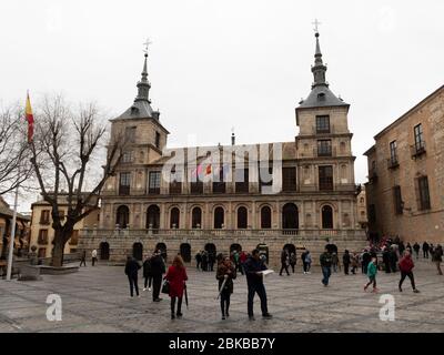 Hôtel de ville d'Ayuntamiento de Toledo à Tolède, Espagne, Europe Banque D'Images