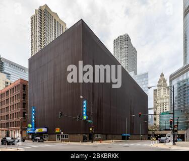 Garage moderniste dans le quartier de River North Banque D'Images
