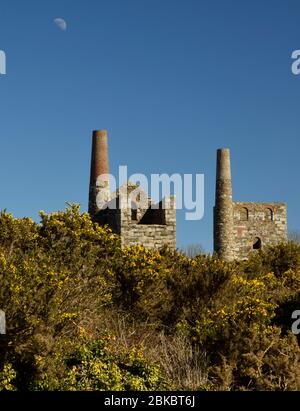 Site de la mine de Peevor, près de Redruth, Cornwall Banque D'Images