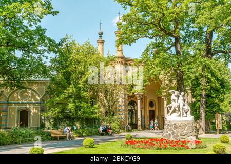 Maison antilope au zoo de Berlin, Allemagne Banque D'Images