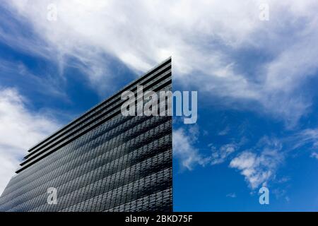 Bâtiment gratte-ciel dans le centre d'affaires de l'EDA. Nova Gorica Slovénie, Europe, UE Banque D'Images