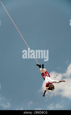 Homme volant de Papantla, Mexique Banque D'Images