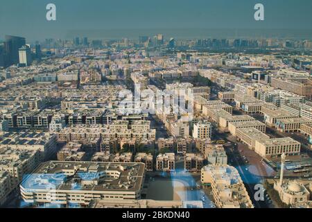 Vue aérienne de Dubaï Banque D'Images