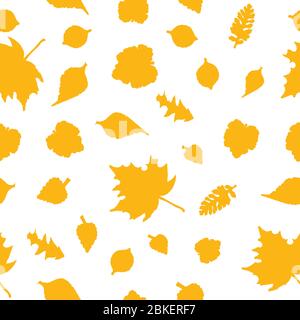 Ornement sans coutures en automne. Motif d'automne sans couture avec feuilles Illustration de Vecteur