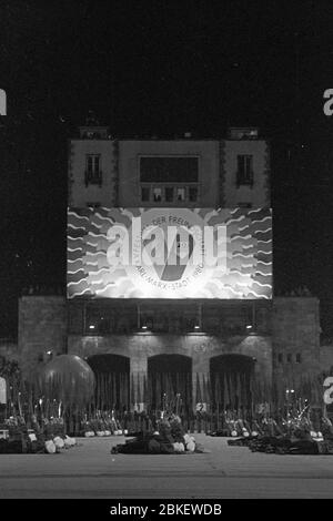 30 mai 1980, Saxe, Karl-Marx-Stadt: Le 'V. Le Festival de l'amitié des jeunes de la RDA et de l'URSS se déroule fin mai 1980 à Karl-Marx-Stadt. Photo : Volksmar Heinz/dpa-Zentralbild/ZB Banque D'Images