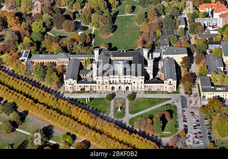 Ancien château de Guelph, aujourd'hui bâtiment principal de l'Université Gottfried-Wilhelm-Leibniz, Nordstadt, Hanovre, Basse-Saxe, Allemagne Banque D'Images