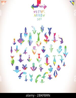 L'art dessiné à la main forme des cercles carrés des lignes. Illustration de Vecteur