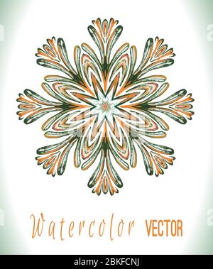 Cadre fleuri dessiné à la main avec éléments naturels.magnifique carte avec couronne fleurie Illustration de Vecteur