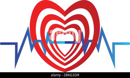 Illustration de forme d'impulsion avec arrière-plan isolé Illustration de Vecteur