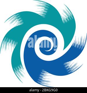 logo de l'éolienne Illustration de Vecteur