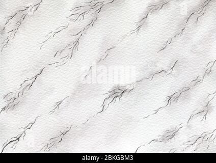 fond de texture marbre blanc et gris, aquarelle avec effet marbre Banque D'Images