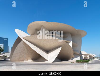 Musée national du Qatar, Doha, Qatar, Moyen-Orient Banque D'Images