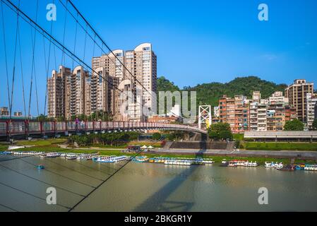 paysage de bitan dans la nouvelle ville de taipei, taiwan Banque D'Images