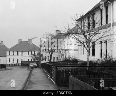 1991, domaine de logement des autorités locales, Tranent, Écosse Banque D'Images