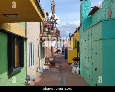Capitola Beach et la cour vénitienne historique Banque D'Images