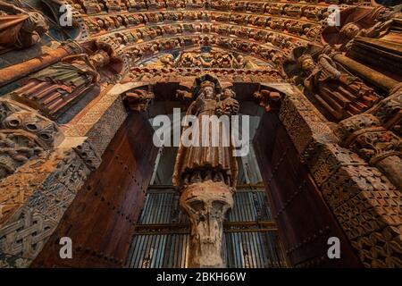 Portique de la majestad dans l'église Toro, Zamora Banque D'Images