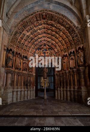 Portique de la majestad dans l'église Toro, Zamora Banque D'Images