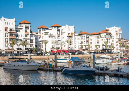 Maroc, Souss-Massa, Agadir, la marina Banque D'Images