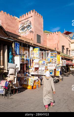 Maroc, Marrakech-Safi, Marrakech, ville impériale, la médina (site du patrimoine mondial de l'UNESCO), le souk Banque D'Images