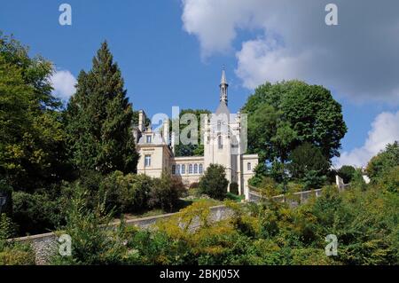 France, Haut-de-France, Oise (60), village de Pierrefonds, Château de Jonval, CAUE, CCLO Banque D'Images