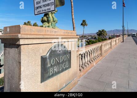 London Bridge dans le lac Havasu City, Arizona, États-Unis Banque D'Images