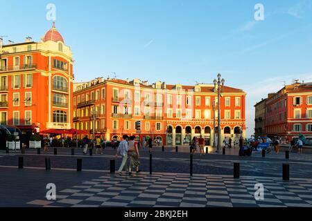 France, Alpes-Maritimes, Nice, vieille ville, place Massena Banque D'Images