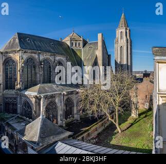 France, Seine Maritime, Rouen, Cour d'appel de Rouen, Église Saint-Nicaise Banque D'Images