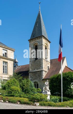 France, hauts de Seine, le Plessis-Robinson, Église Saint-Jean-Baptiste Banque D'Images