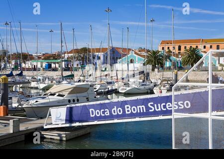 DOCA do BOM Sucesso dans le district de Belem, Lisbonne, Portugal, Europe Banque D'Images