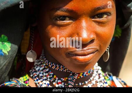 Soudan, Kordofan sud, Bahr el-Ghazal, berger de Fulani Banque D'Images