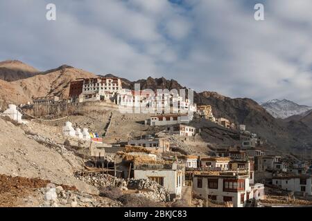 Inde, Jammu-et-Cachemire, Ladakh, Phyang Gompa, vue générale du monastère, altitude 3500 mètres Banque D'Images