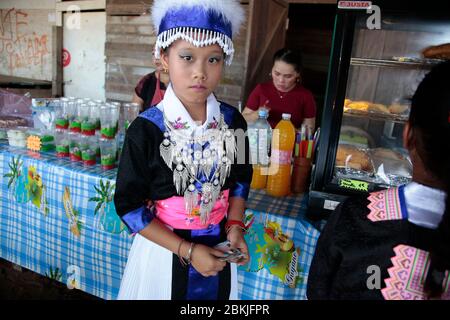 France, Guyane, Javouhey, Hmong nouvel an Banque D'Images