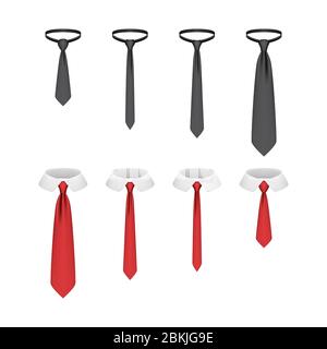 Ensemble de liens réalistes isolés sur fond blanc, illustration vectorielle Illustration de Vecteur