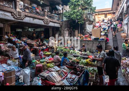 Marché du matin d'Ubud connu sous le nom de marché du matin d'Ubud Banque D'Images