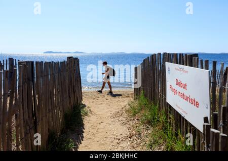 France, Var, la Londe les Maures, plage Banque D'Images