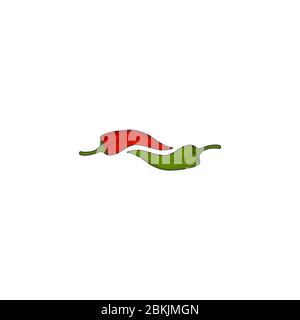 Logo mexicain Chili jalapeno. Illustration de Vecteur