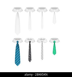 Ensemble de liens réalistes isolés sur fond blanc, illustration vectorielle Illustration de Vecteur