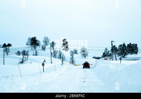 À l'extérieur de Haukeli, en Norvège, sur la route 9 en direction de Hovden Banque D'Images
