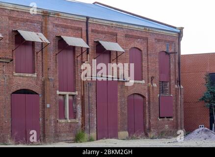 Ancien Tarpaulin House at Midland Railway ateliers Midland Perth Australie occidentale Banque D'Images