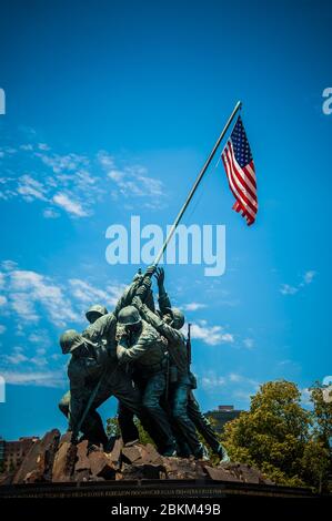 Mémorial de l'USMC, Arlington Banque D'Images